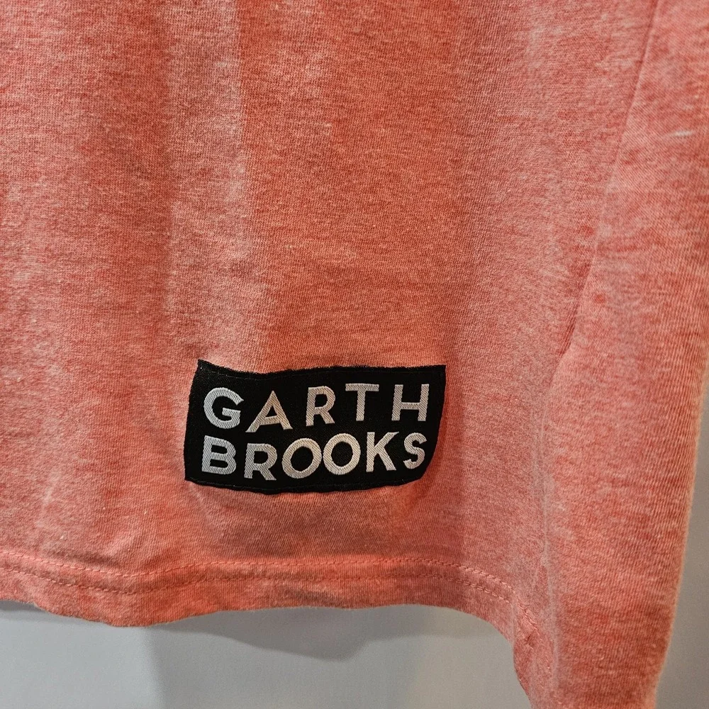 Garth Brooks World Tour #7 Raglan Baseball T-shirt Size XL 3/4 Sleeve Concerts
